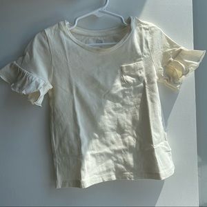 Gap Baby girl ruffle sleeves tshirt